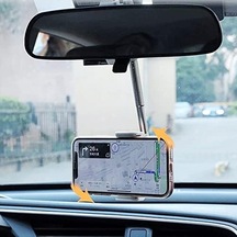 Ayarlanabilir Araç Dikiz Aynası Telefon Tutucu Gps Takip Standı 6-10cm Telefon Tutucu