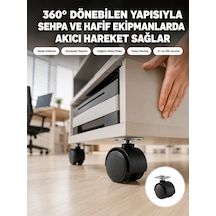Mey İthalat Sehpa Ve Ekipmanlar İçin 4 Cm Kilitsiz Ayak Tekli