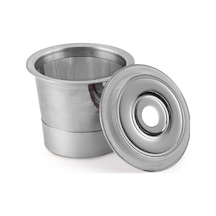 Pazly Keurig 2.0/1.0 İçin Yeniden Kullanılabilir Paslanmaz Çelik Kahve Kapsülleri Gümüş