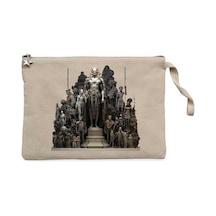 Human History Krem Clutch Astarlı Cüzdan / El Çantası