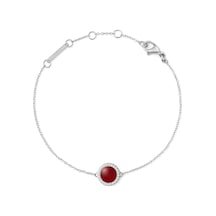 Audrey Bracelet Red Agathe Silver Silver Audrey Bracelet Red Agathe Silver Silver
