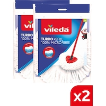 Vileda Turbo Üçgen Başlık Mikrofiber Yedek Paspas 2'li
