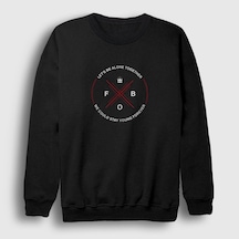 Presmono Unisex Forever Fall Out Boy Sweatshirt Siyah