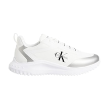 Calvin Klein Eva Runner Low Lace Mix Ml Wn Beyaz Kadın Sneaker-12227 Beyaz