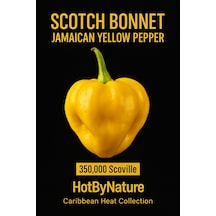 Scotch Bonnet Jamaican Yellow Pepper 350.000 Scoville - Gerçek Taze Acı Biber