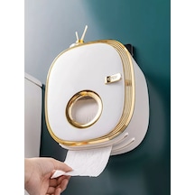 Stylec-white-duvara Monte Tuvalet Kağıdı Tutucu Işık Lüks Su Geçirmez Plastik Sıhhi Depolama Doku Kutusu Tutucu Banyo Tuvalet Aksesuarları