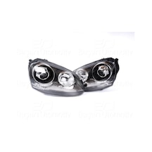 Far Setı Merceklı Sıyah Krom Tak/calıstır Golf5 R32 Golf5 Gtı Jetta 03-09