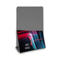 Apple İpad Air 5 2022 Kılıf Tablet Smart Kılıf - Koyu Gri Arka Kapak