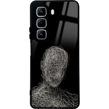 İnfinix Hot 50 Draw Silüet Tasarımlı Glossy Telefon Kılıfı Çok Renkli