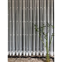 Tül Perde Papatya Serpmeli Grek Sedef Sim Işlemeli Brode B13787 Ekru