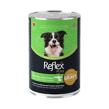 Sos İçinde Et Parçacıklı Beyaz Balıklı Ve Tatlı Patatesli Yetişkin Köpek Konservesi 400 Gr