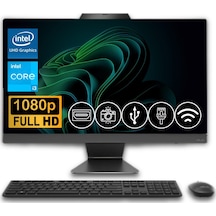 Asus A3402WVAK-I38256B0DATL3 i3-1315U 8 GB 1 TB M.2 SSD 23.8" Dos AIO Masaüstü Bilgisayar