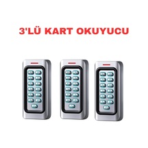 Sr-222 Em-w Ip68 Şifreli Proximity Kart Okuyucu 125 Khz Metal Kasa Geçiş Kontrol Sistemi 3 Adet