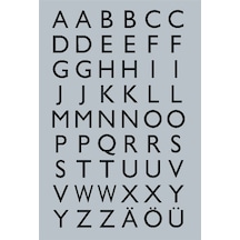 Herma Varıo Harf Etıket A-Z 13X12Mm Sıyah-Gumus