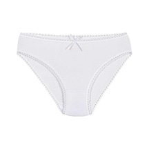 Yıldız Kadın Modal Dantelli Bikini Külot Beyaz 3900 12 Adet Beyaz