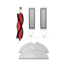 7 Parça Roborock S5 Max Beyaz Yan Fırçalı Ultra Set, Roborock S5 Max S50 S6 S6 Maxv S6 Pure İle Ultra Set Beyaz