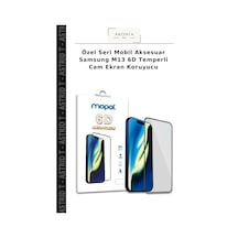 Özel Seri Mobil Aksesuar Samsung  Uyumlu M13 6d Temperli Cam Ekran Koruyucu