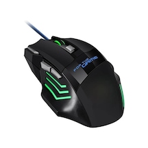 Usb Kablolu Fare 2400 Dpi Ayarlanabilir Led Arkadan Aydınlatmalı Bilgisayar Oyunu Fareler Dizüstü Pc Için 7 Düğmeler Optik Kablolu Oyun Faresi