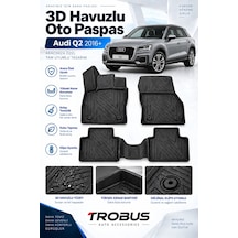 Audi Q2 2016 Karbon Desenli Premium 3d Havuzlu Oto Paspas
