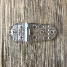 Plastik Oval Menteşe 9cm 2 Adet Şeffaf Ahşap