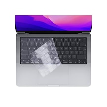 NovStrap Macbook Pro Uyumlu 2021 16" A2485 Türkçe Klavye Koruyucu Kılıf