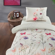 2 Adet Mf Mavi Home %100 Pamuk Tek Kişilik Nevresim Takımı Angel Çok Renkli