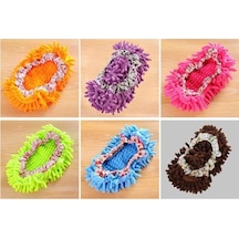 Mor Toz Zemin Temizleme Terlik Ayakkabı Paspas Ev Oda Temizleyici Çıkarılabilir Ayakkabı Kapağı