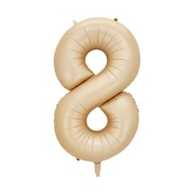 8 Rakam Karamel Folyo Balon 40 İnç 100 Cm
