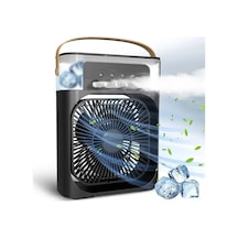 Ers- Taşınabilir 3 Farklı Mod Ayarlı 7 Farklı Led Işıklı Sulu Soğutmalı Taşınabilir Masaüstü Usb Fan Vantilatör