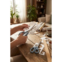 Makri Home 2'li Çok Amaçlı Makas Seti Küçük Boy Mavi, 14.5 Cm