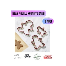 İnsan Figürlü Kurabiye Kalıbı Zencefilli Adam Şekilli Metal