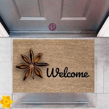 Kapı Önü Paspası Dekoratif Dijital Baskı Welcome P-2427