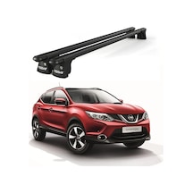 Trio-ı Missan Qashqai +2 2008-2013 Uyumlu Siyah Kilitli Ara Atkı 135cm Port Bagaj Tavan Barı