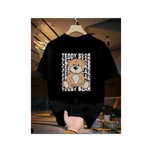 Medinenur Baskılı Basic Tshirt Siyah