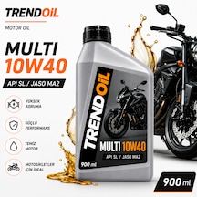 Trendoil Multi 10w40 Scooter Ve Motosiklet Motor Yağı Apı Sl Jaso Ma2 900ml