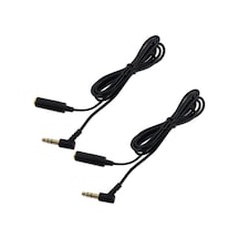 Fosenze Bose On Ear Oe Kulaklık İçin 2 Adet 3.5mm Ses Uzatma Kablosu 1.2m, Siyah, Metal+lastik, Yedek/değiştirme