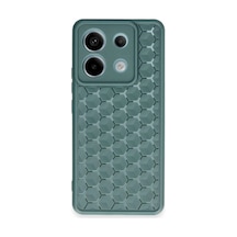 Xiaomi Redmi Note 13 Pro 5g Kılıf Petek Silikon Kapak - Koyu Yeşil 0.2M-Çok Renkli