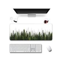 Sonictouch Klavye Mousepad 40x90cm Dikişsiz Pürüzsüz Sıvı Geçirmez Kaymaz Taban Sisli Çamlar