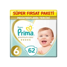 Prima Premium Care 6 Beden Bebek Bezi 62 Adet