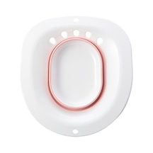 Suntek Sitz Banyo Yıkama Kalça Havzası Katlanır Portatif Bide Sifonsuz Pembe