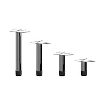 Gürçayhırdavat Metal Mobilya Ayağı 25Mm Parlak Krom (4 Adet)