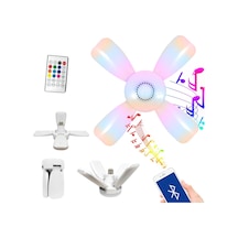 Müzik Lambası Led Rgb Animasyonlu 220V E27 Bluetooth Kumandalı Or (547606071)