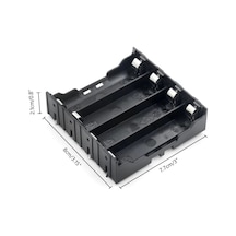 18650 Pil Yuvası - Pcb Montajlı Dörtlü(4) 4 Pil için