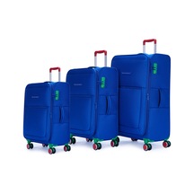 Benetton 3'lü Valiz Seti Lüx Kumaş Valiz Mavi Bnt2800 Benetton 3'lü Valiz Seti Lüx Kumaş Valiz Mavi Bnt2800