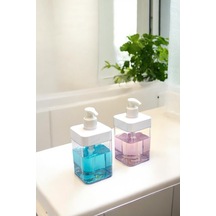 Buççin Online Mağaza 2 Adet 400 Ml Tezgah Üstü Banyo Mutfak Sıvı Sabunluk Banyo Mutfak Bulaşık Lavabo Deterjanlık Plast Çok Renkli