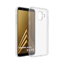 Samsung Galaxy Uyumlu J6 Plus 1mm Silikon Şeffaf Kapak