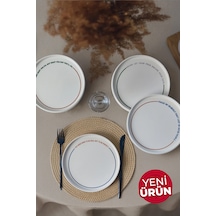 Motto Line Stackable Pasta Tabağı 21 Cm 4 Adet 22645-22731-35-36