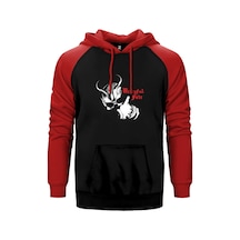 Mercyful Fate Don't Break The Oath Kırmızı Renk Reglan Kol Kapşonlu Sweatshirt Kırmızı