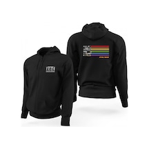 Star Wars Sword Siyah Fermuarlı Limited Edition Kapşonlu Sweatshirt Siyah