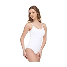 Tutku Elit Kadın Modal Likralı İp Askılı Kancalı Body 2004 - 2 Adet 001